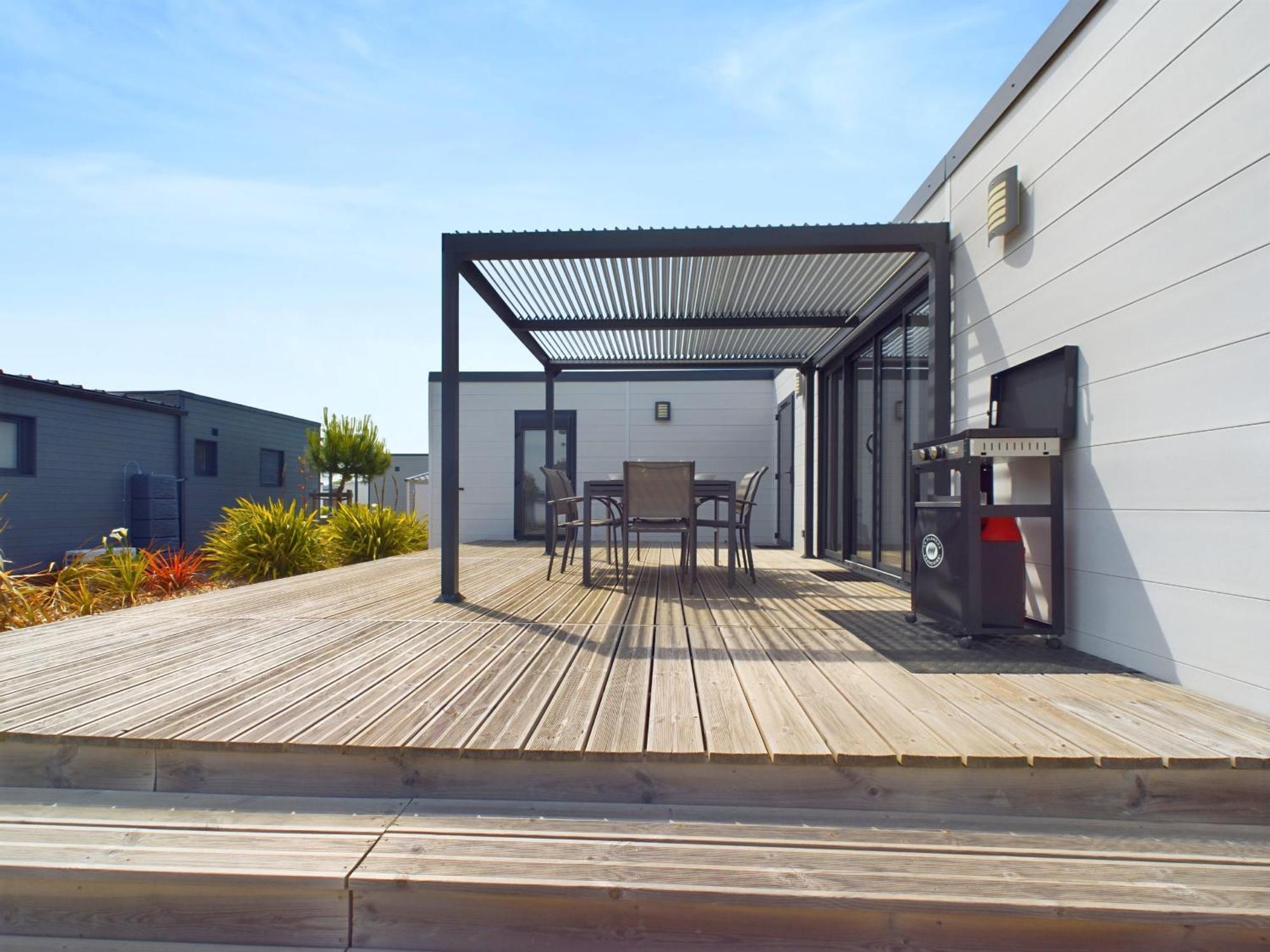 Chalet Pour 6, Residence De Vacances Avec Piscine 布雷蒂诺斯梅尔 外观 照片