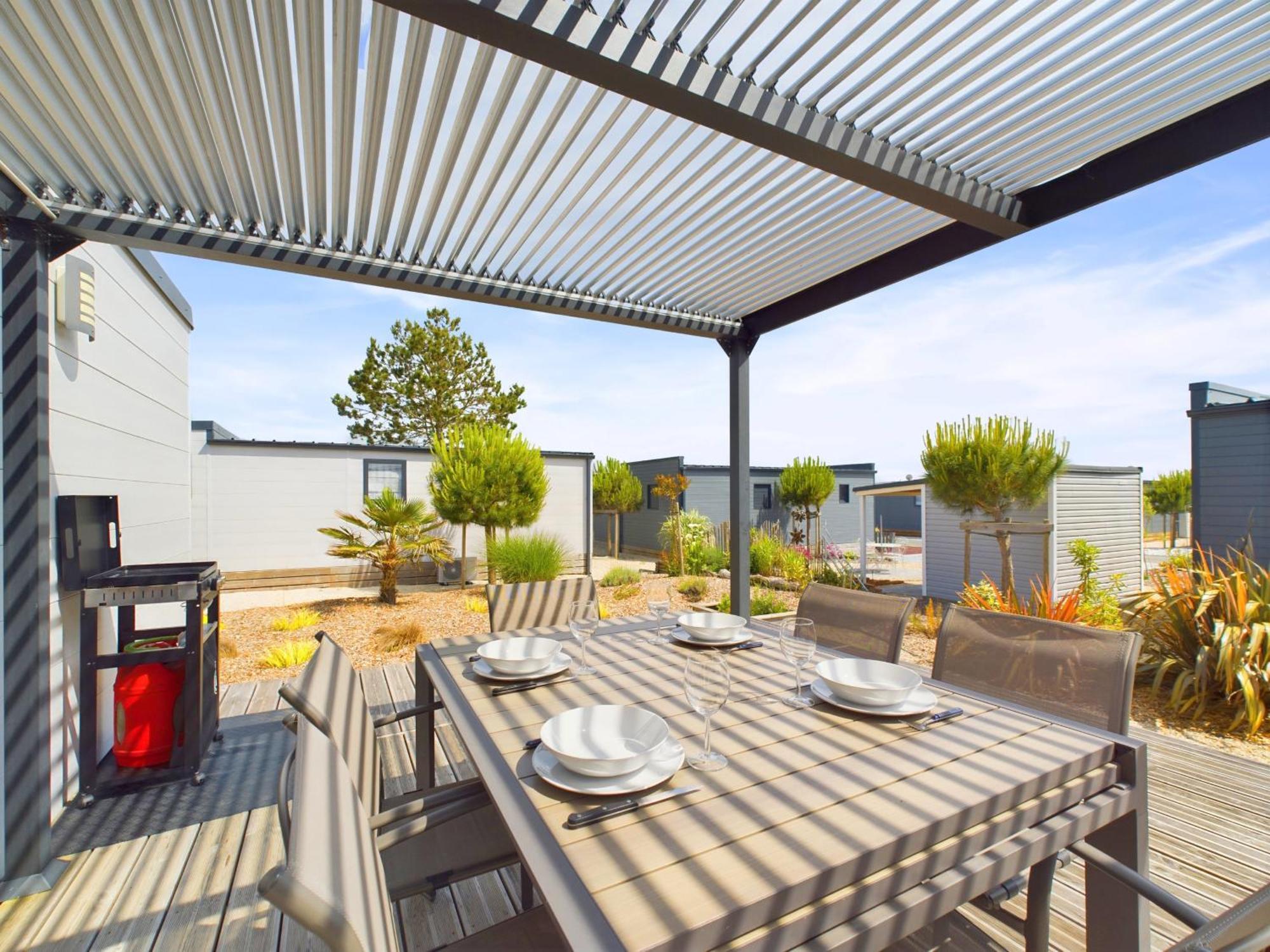 Chalet Pour 6, Residence De Vacances Avec Piscine 布雷蒂诺斯梅尔 外观 照片