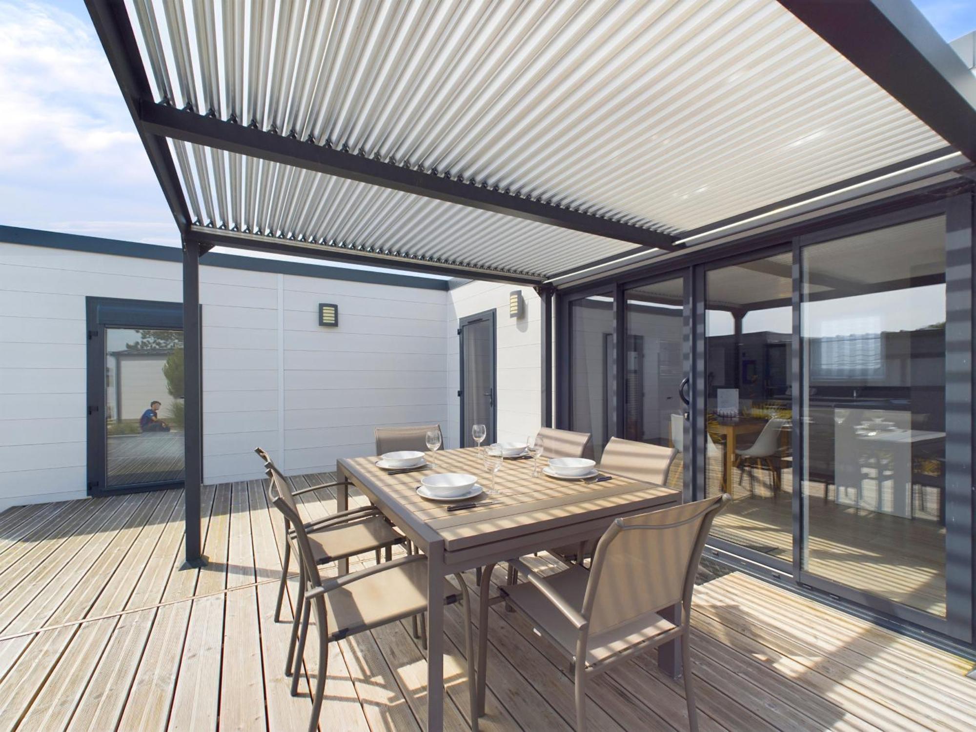Chalet Pour 6, Residence De Vacances Avec Piscine 布雷蒂诺斯梅尔 外观 照片
